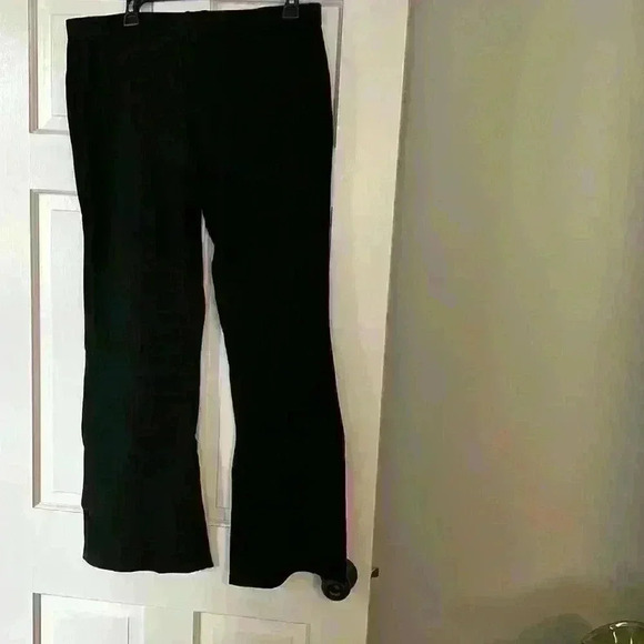 Clara Sun Woo ponte knit boot cut pant -black size XL - Picture 2 of 4